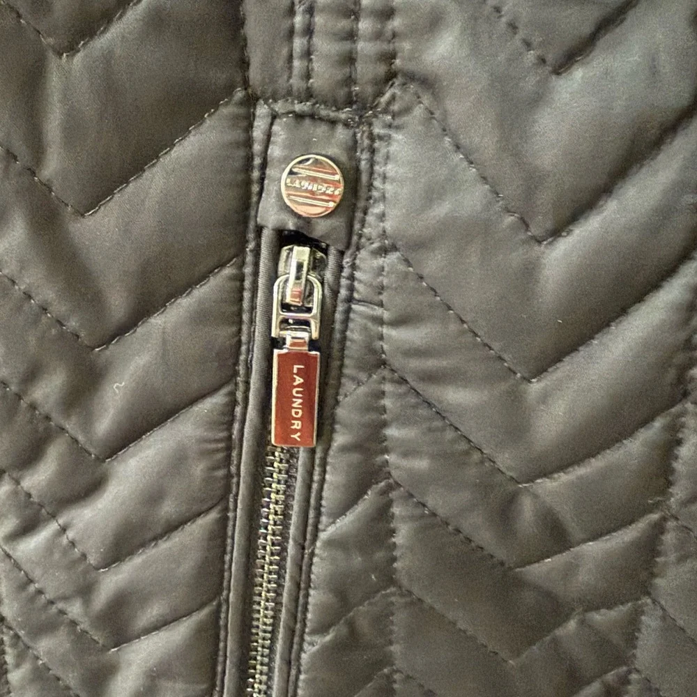 Laundry By Shelli Segal Black Quilted Puffer Jacket - Picture 2 of 7